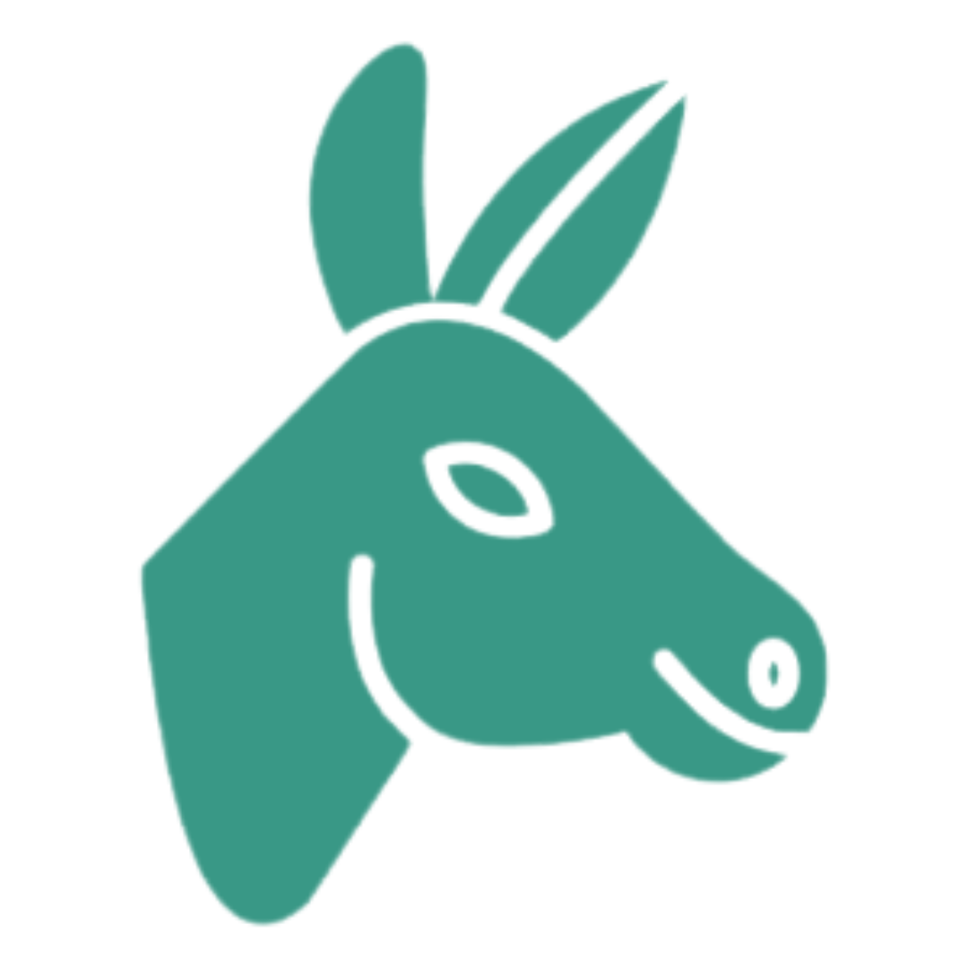 donkey icon teal
